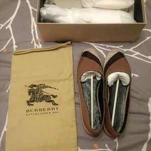 Authentic Burberry Hodgeson Espadrille Flats